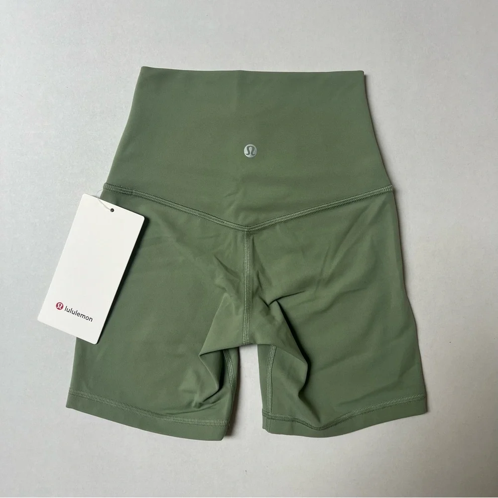 NWT Lululemon Align High Rise Short 6” Desert Green Women’s Shorts Size 0 - Picture 6 of 8